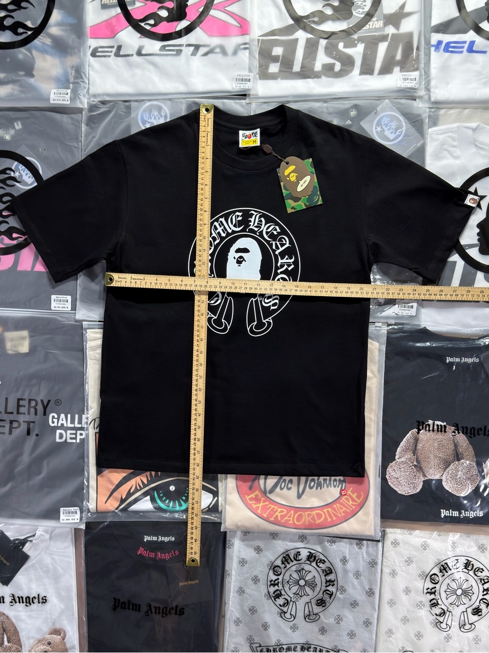 BAPE x Chrome Hearts T-shirt ‘Black’ - Picture 4 of 9